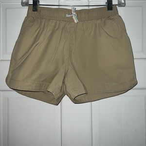 Lands End Brown Kaki Shorts Size 10/12